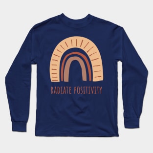 Radiate Positivity Rainbow Pastel Colors Long Sleeve T-Shirt